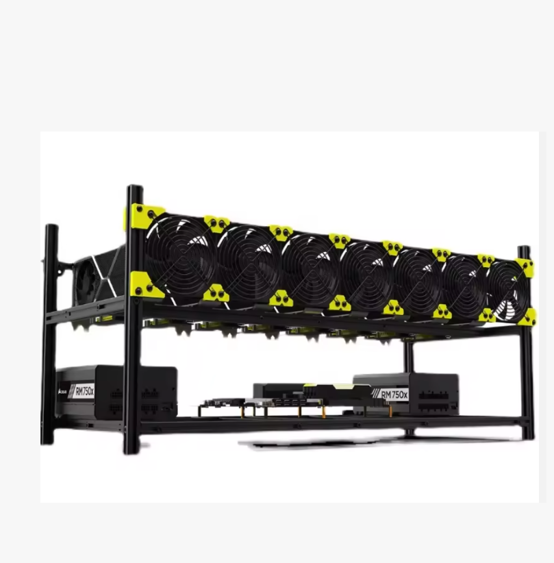 Gpu Mining Rig Frame 8 Gpu - VEDDHA โครงแร็คคอมพิวเตอร์แบบเปิดโล่ง อลูมิเนียม วางซ้อนกันได้ สำหรับ 8