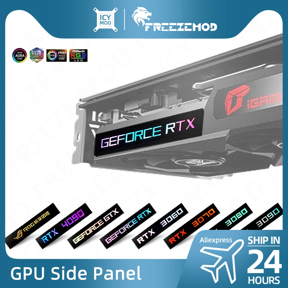 Desktop Gaming Gpu 32Gb - FREEZEMOD GPU แผงด้านข้าง RTX3090 GTX ROG