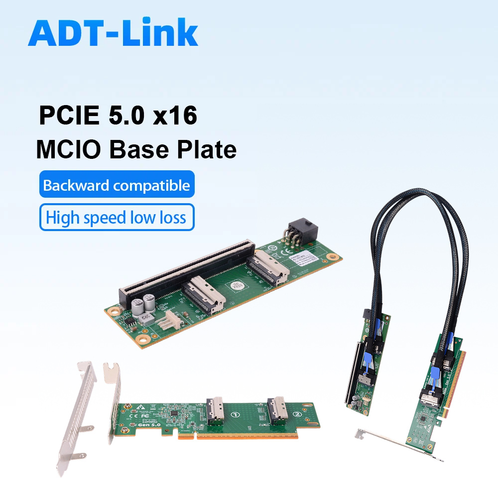 Pcie 5.0 Gpu Riser Cable - ADT-Link PCIe 5.0 X16 ถึง MCIO