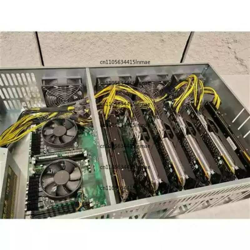 Server Gpu Chassis 4U - คอมพิวเตอร์ควบคุมพัดลมแรงสูง 4U แชสซีรองรับการ์ดจอหลายตัว 6/8 การ์ดจอ IDC