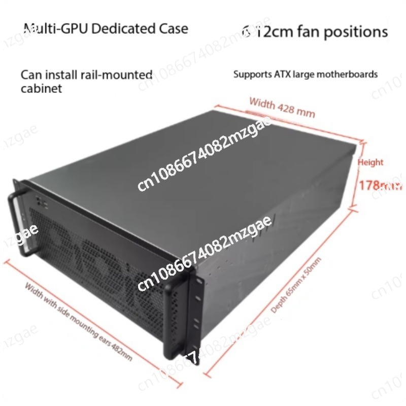 Server Gpu Chassis 4U - เคสใส่การ์ดจอ 4U รองรับการ์ดจอ 6/8 ตัว สำหรับห้องคอมพิวเตอร์