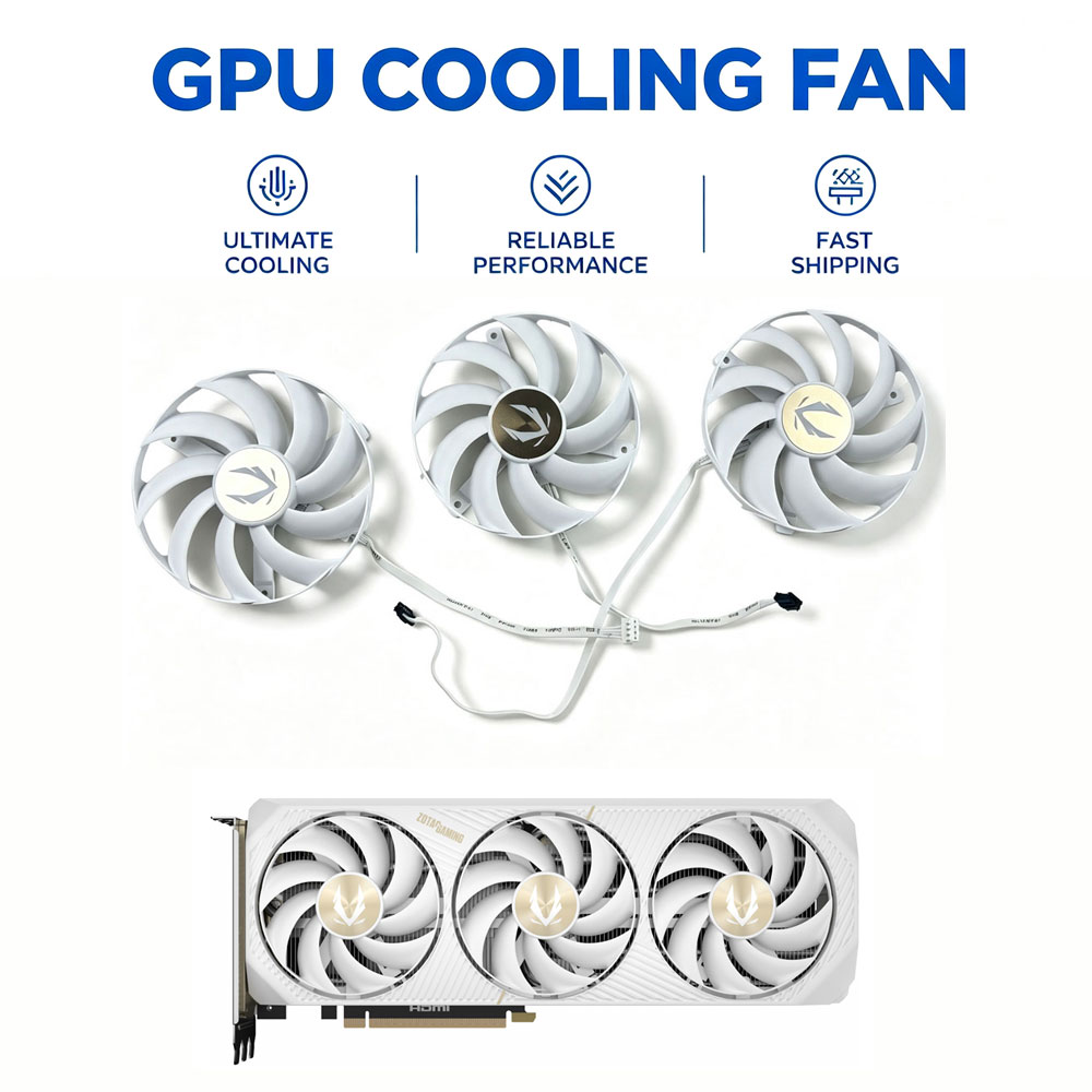 Rtx 5080 16Gb - พัดลมระบายความร้อน 96MM 4PIN รุ่น TF10S12H-15PAA 0.6A