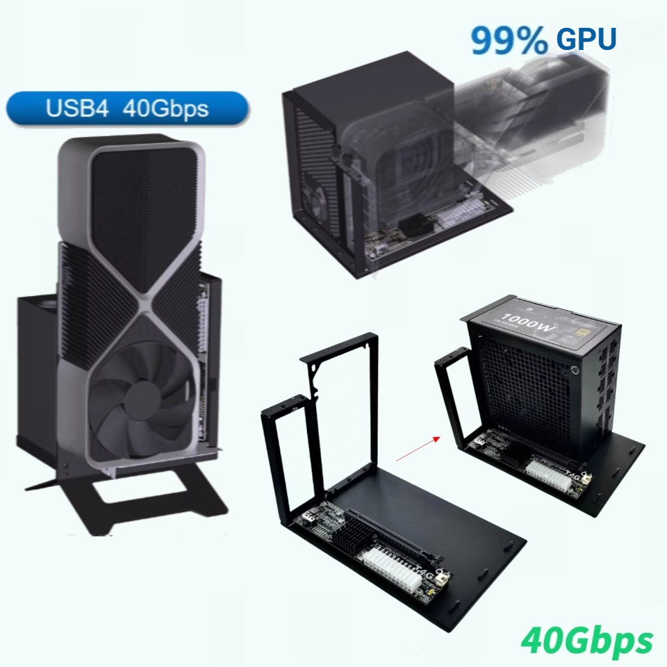 Gpu External Dock Egpu Thunderbolt 4 - UT4G ภายนอก eGPU อะแดปเตอร์ USB4 วงเล็บ