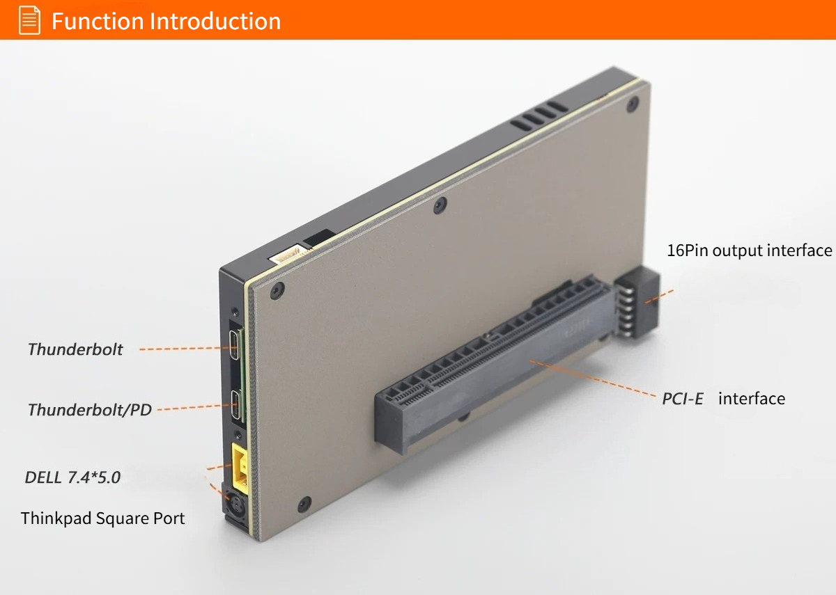 TH5P4GaN แล็ปท็อป Thunderbolt  - Gpu External Dock Egpu Thunderbolt 4 บทวิจารณ์และราคา