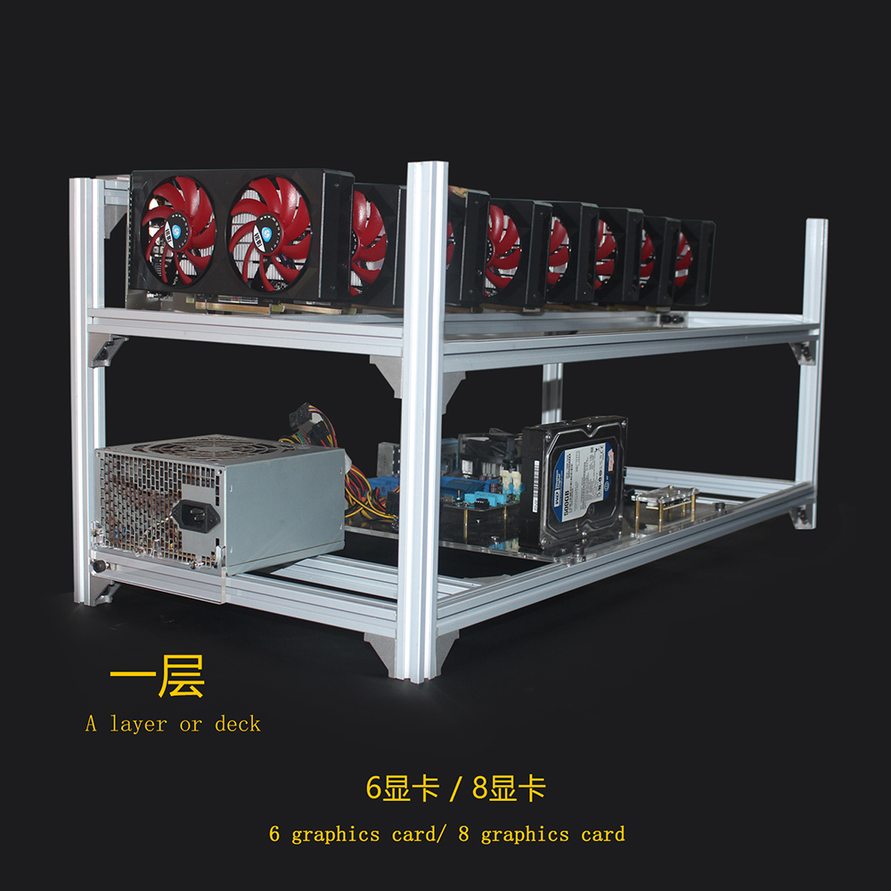 6 8 12 19 GPU Miner Mining Rig - Gpu Mining Rig Frame 8 Gpu บทวิจารณ์และราคา