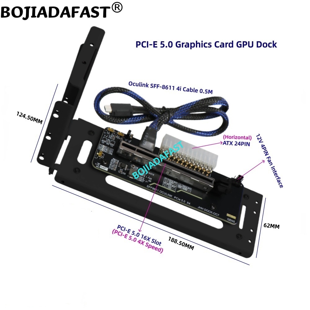 การ์ดอะแดปเตอร์ PCI-E 5.0 16X  - Pcie 5.0 Gpu Riser Cable บทวิจารณ์และราคา