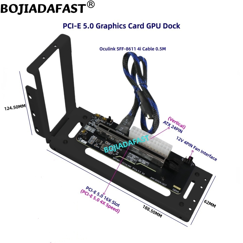 การ์ดอะแดปเตอร์ PCI-E 5.0 16X  - Pcie 5.0 Gpu Riser Cable บทวิจารณ์และราคา