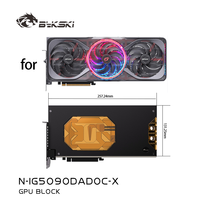 บล็อก GPU Bykski สำหรับการ์ดจอ - Rtx 5090 32Gb บทวิจารณ์และราคา