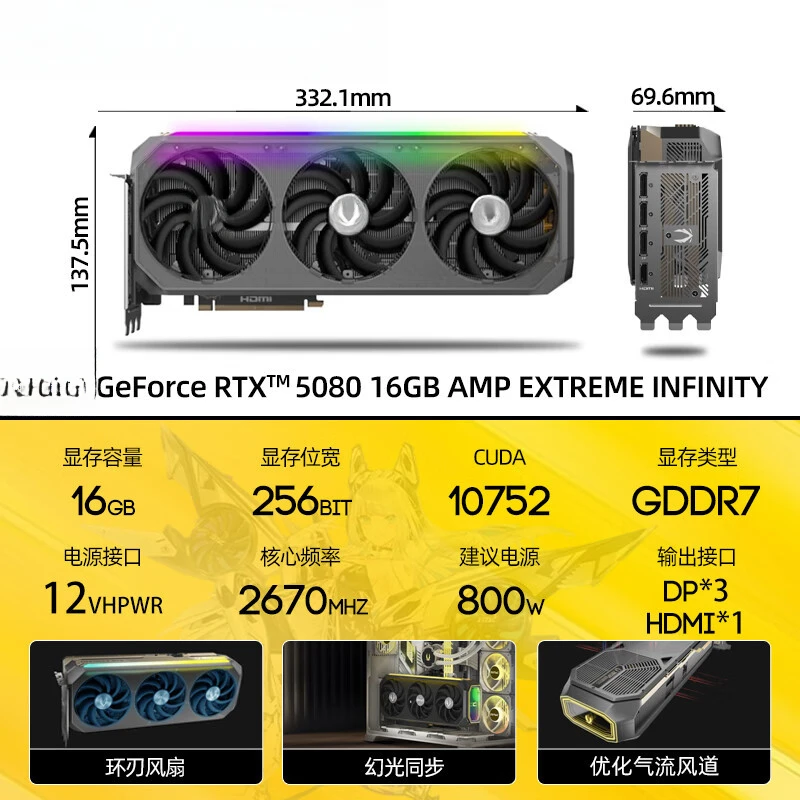 GEFORCE RTX 5080 16GB AMP สำหร - Rtx 5080 16Gb บทวิจารณ์และราคา