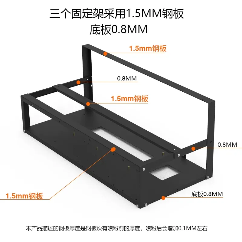 ขาตั้งการ์ดจอ JMZ แบบเปิดโล่งส - Gpu Mining Rig Frame 8 Gpu บทวิจารณ์และราคา