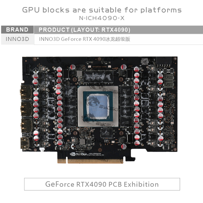 บีกสกี้ N-ICH4090-X GPU บล็อกน - Rtx 4090 Water Block บทวิจารณ์และราคา