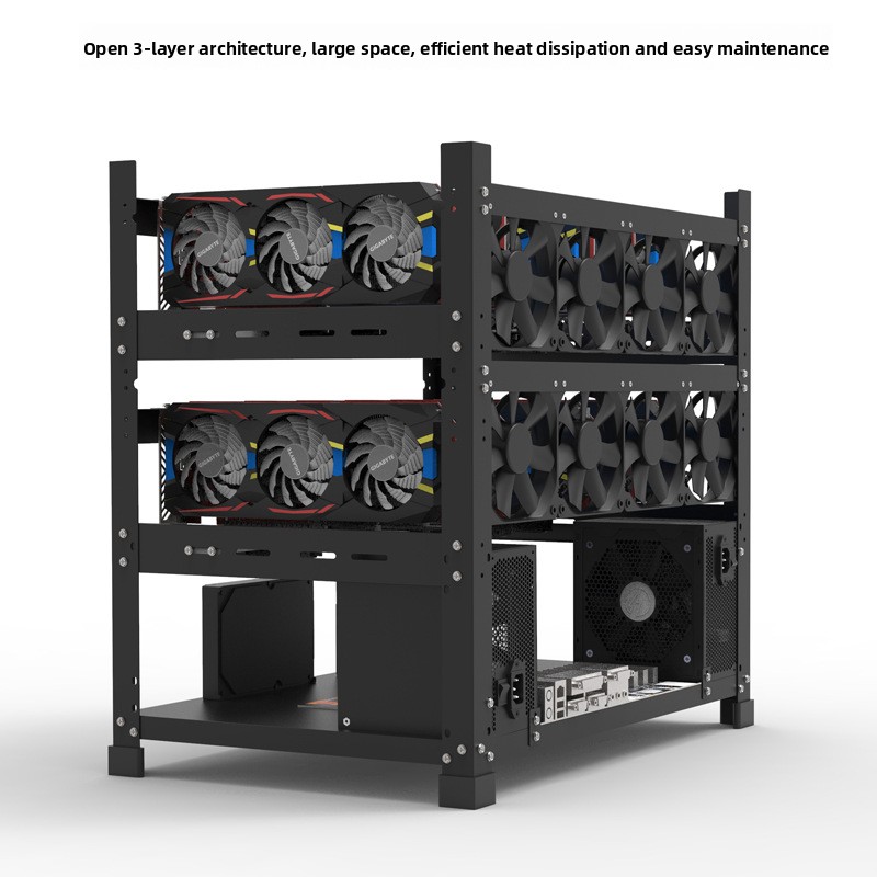 เคส GPU แบบเปิดสั่งทำพิเศษ โคร - Gpu Mining Rig Frame 8 Gpu บทวิจารณ์และราคา
