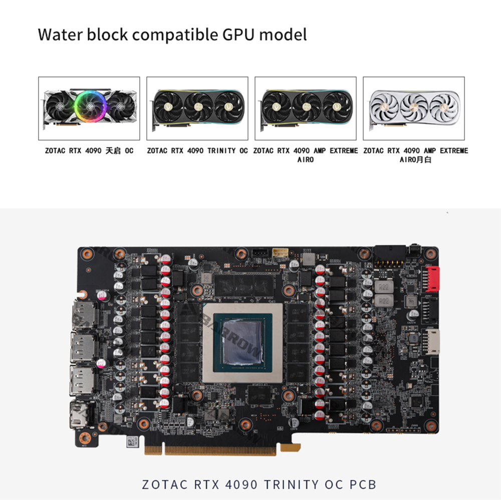 BARROW Water Block สําหรับ ZOT - Rtx 4090 Water Block บทวิจารณ์และราคา